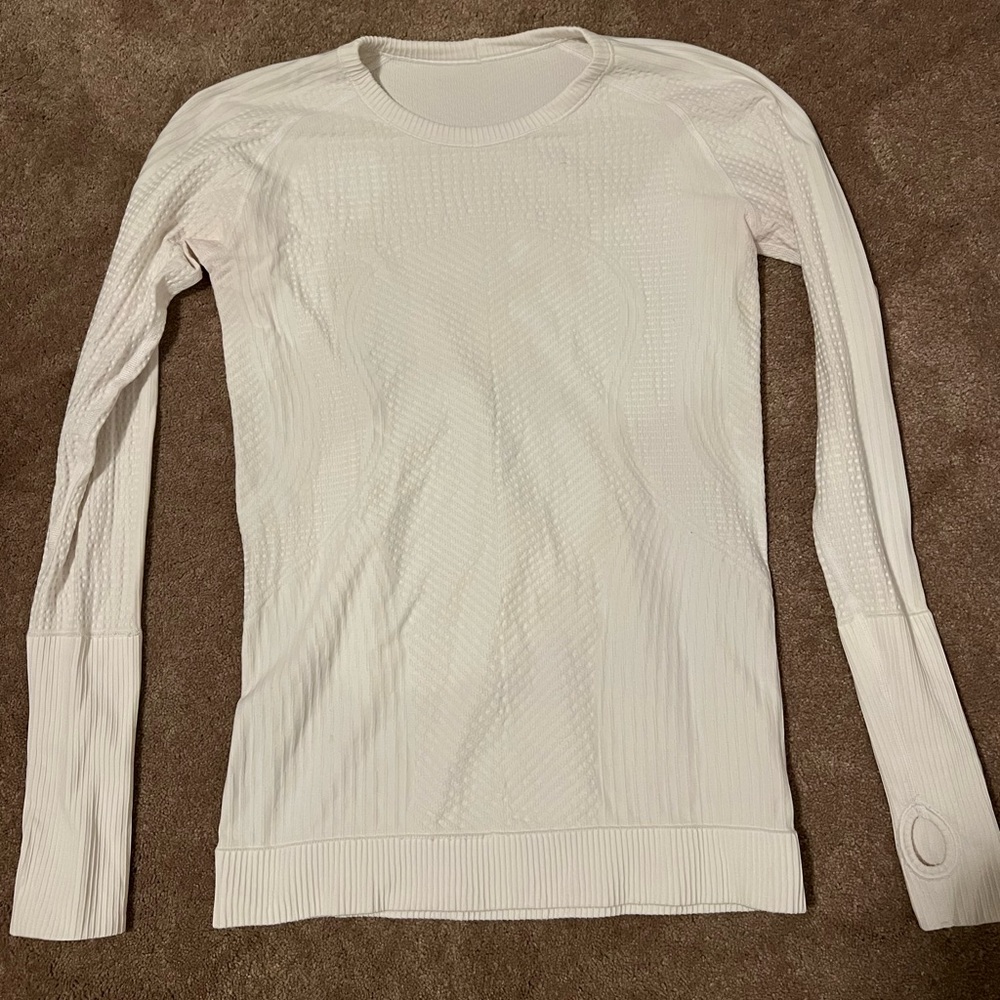 Lululemon White Long Sleeve